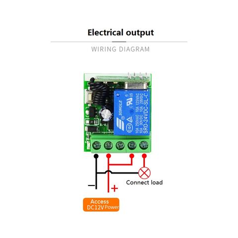 One remote control controls 4 receivers DC12V Relay output Wireless Remote  Switch light motor Remote Control Switch Independent control Industrial