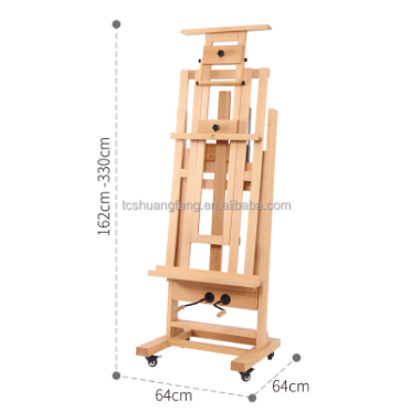 Extra-large Master Easel Tilts Flat Heavy Duty Art Floor Easel For Painting  Adjustable Artist Easel Stand For Adults, Viswin French Style Easels Holds  Canvases Up To 34, Beech Wood Portable French Easel