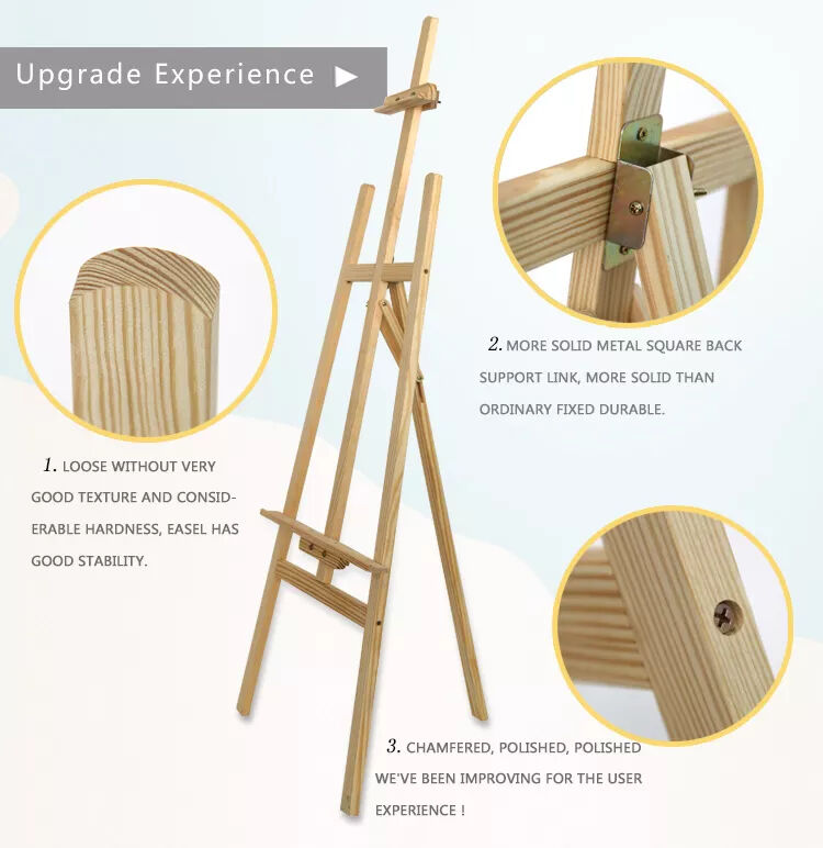 Buy Wholesale China Best Selling Studio Easel 1.47m Foldable Painting Drawing Wood Easel Stand