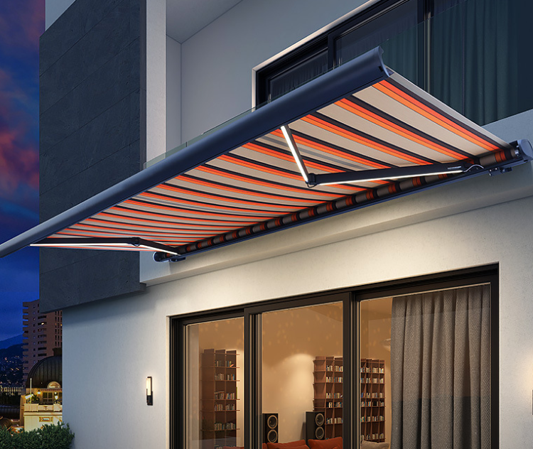 Oem Outdoor Retractable Awning Canopy Full Cassette Motorized Awning ...