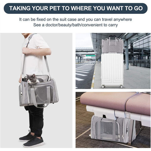 Pet Carrier Bag Hot Sale High Quality Durable Expandable Airline Approved Cat  Bag Pet Cages Carrier for Travel - China Pet Bag and Pet Carrier Bag price