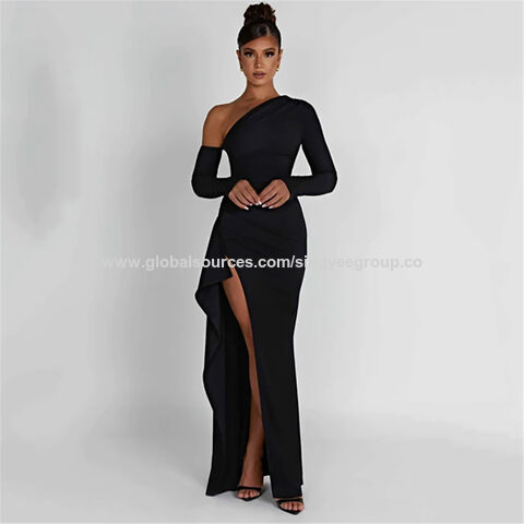 2022 New Arrivals Solid Elegant Bodycon Dress Women Half Sleeve MIDI Dress  Nightclub V Neck Evening Dress - China Evening Dress and Nightclub Dress  price