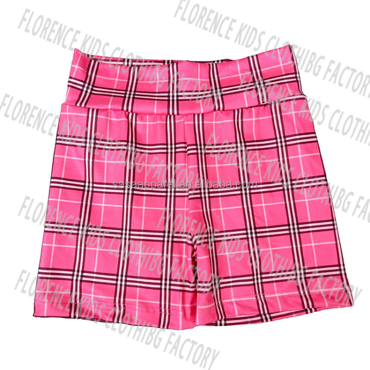 Dh Odm Chicas Pantalones Cortos Yellow Checked Summer Boutique