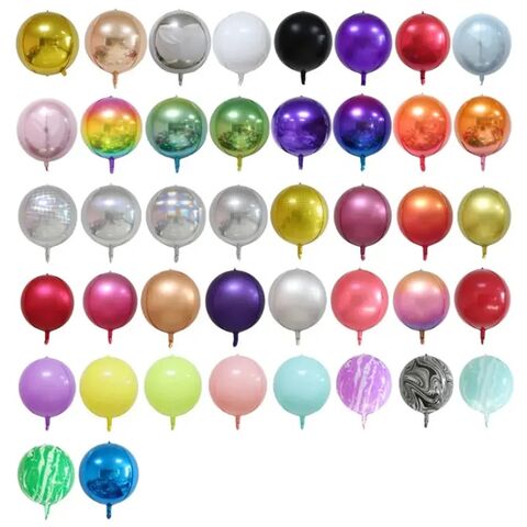 12 Pcs Disco Foil Balloons Reusable Aluminum Mylar Helium Balloons