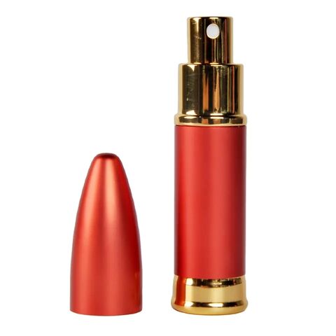 10ml Nachfüllbarer Mini Dreh-Zerstäuber aus Metall - Tragbarer Parfüm-Flakon für unterwegs