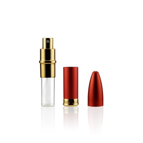 10ml Nachfüllbarer Mini Dreh-Zerstäuber aus Metall - Tragbarer Parfüm-Flakon für unterwegs