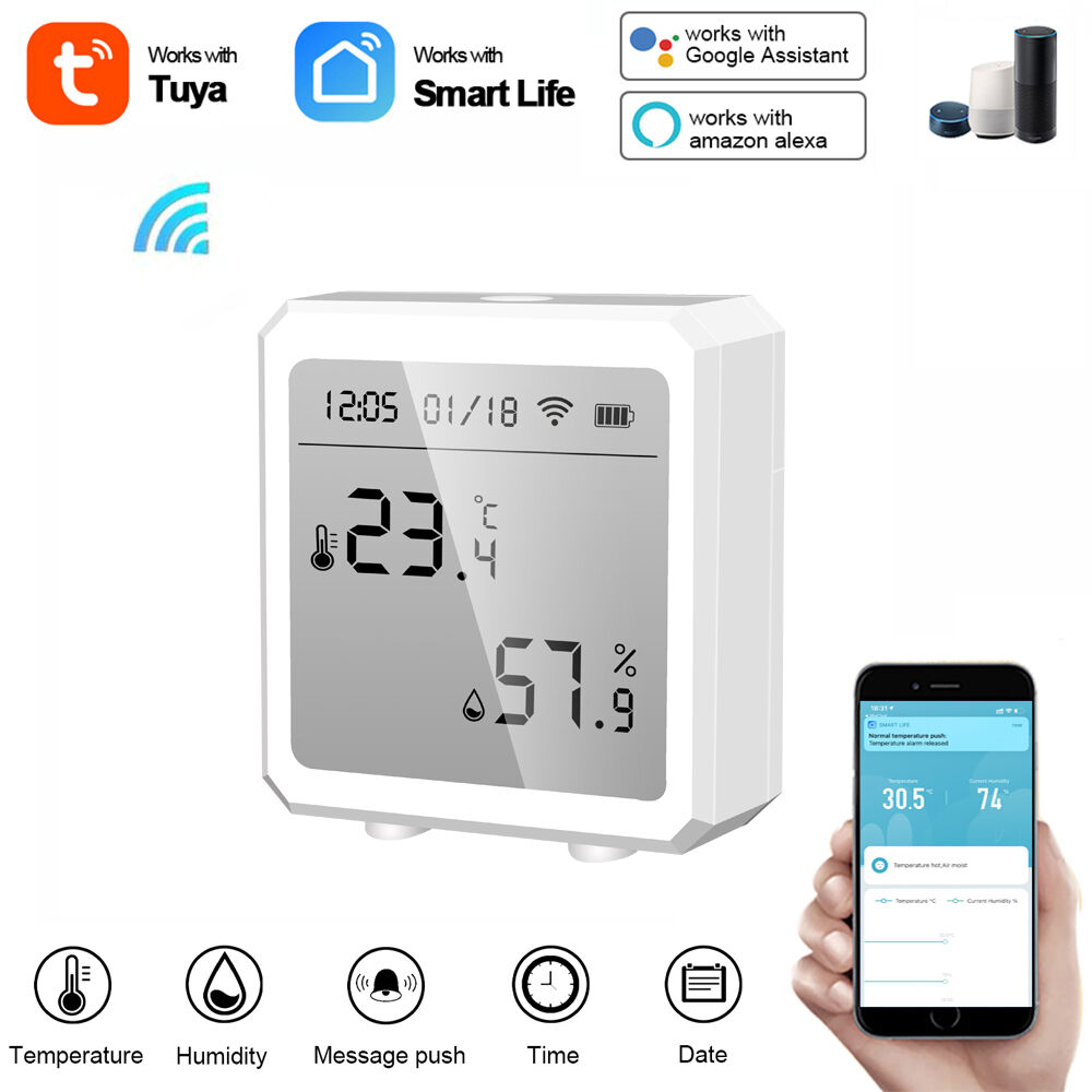 Tuya Smart WiFi Temperature and Humidity Sensor Celsius and