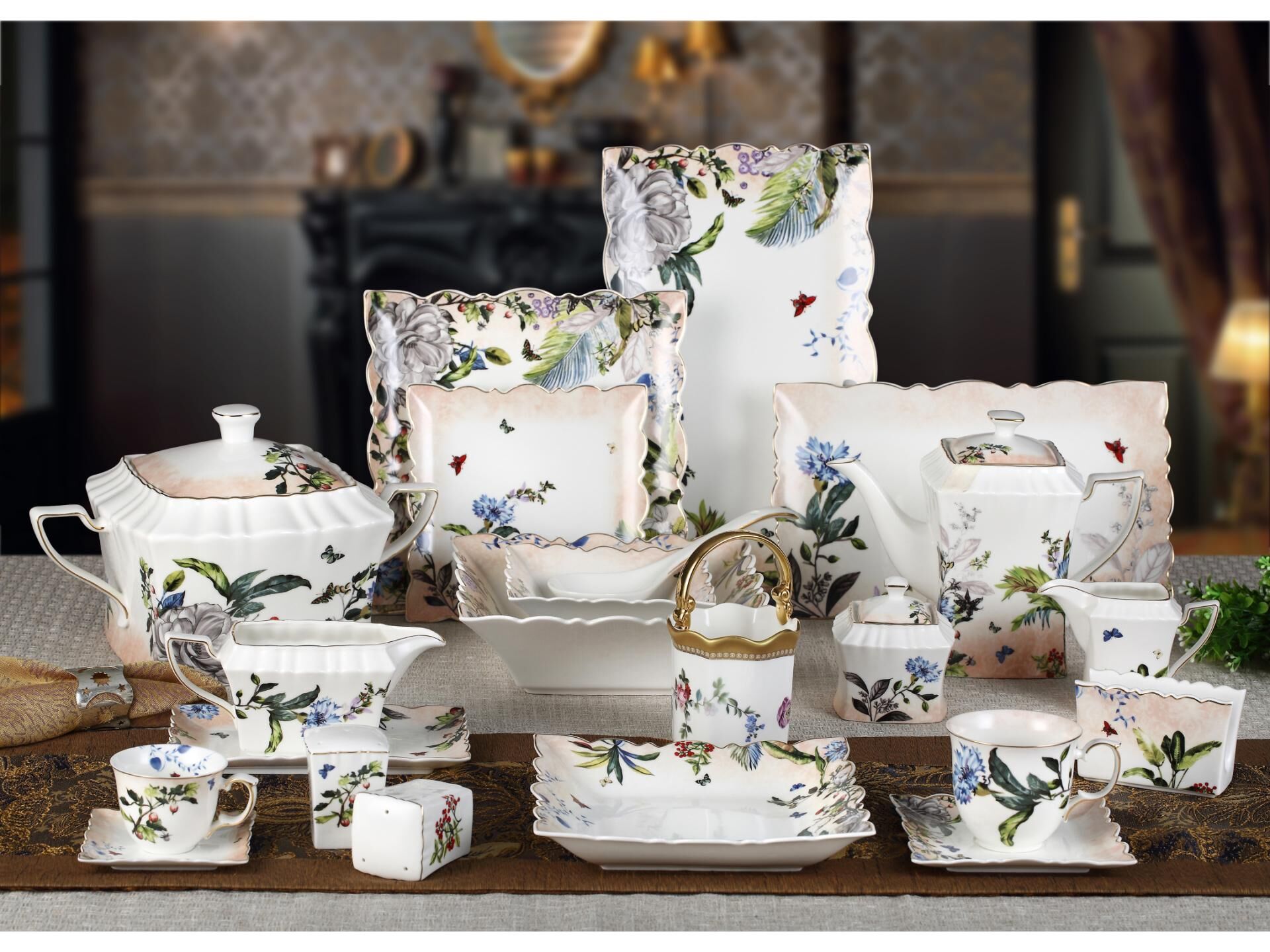 Buy Wholesale China Manufacturer Wholesale Complete Tableware Set Bone China Dinnerware Sets