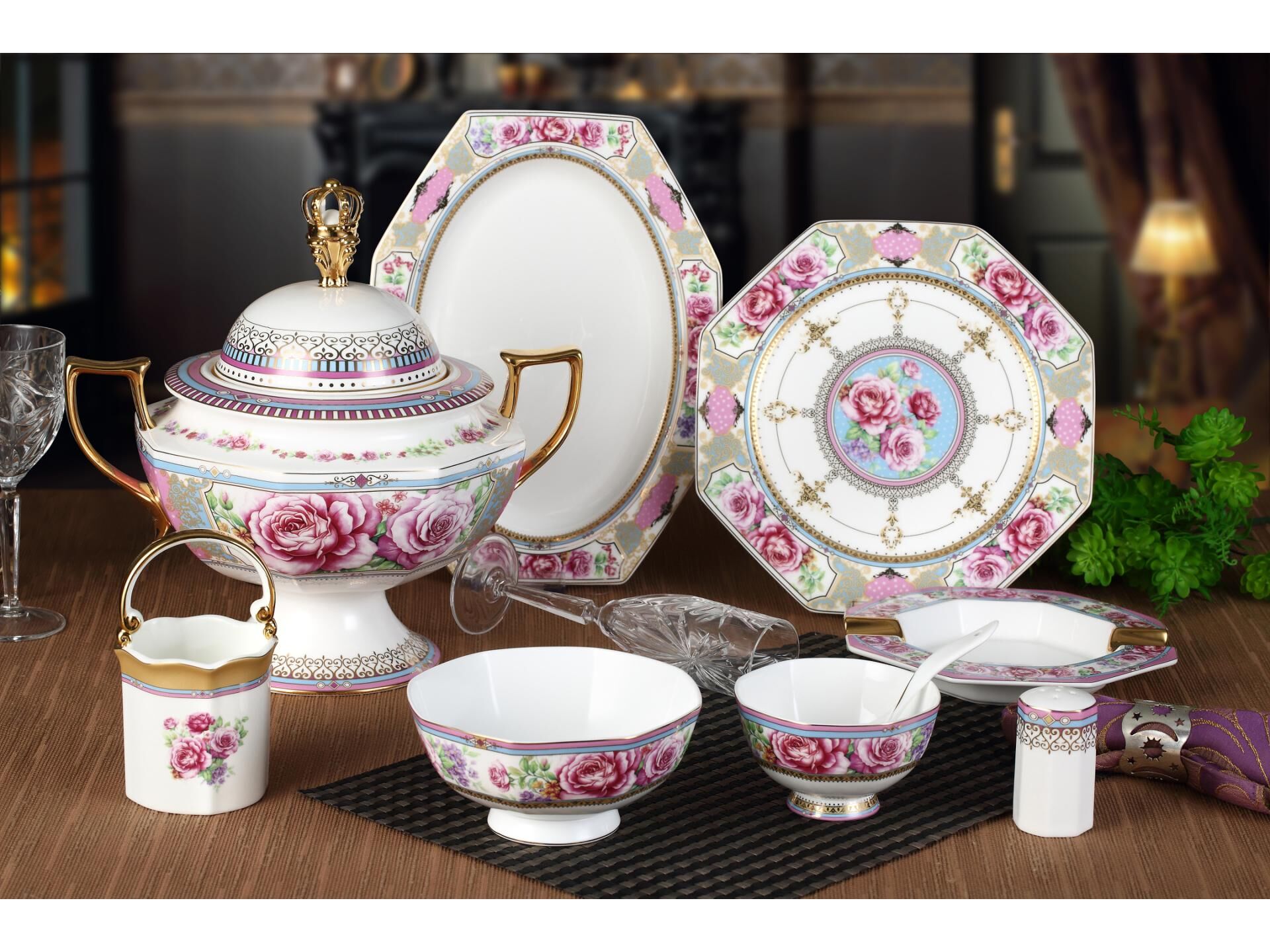 Buy Wholesale China Manufacturer Wholesale Complete Tableware Set Bone China Dinnerware Sets