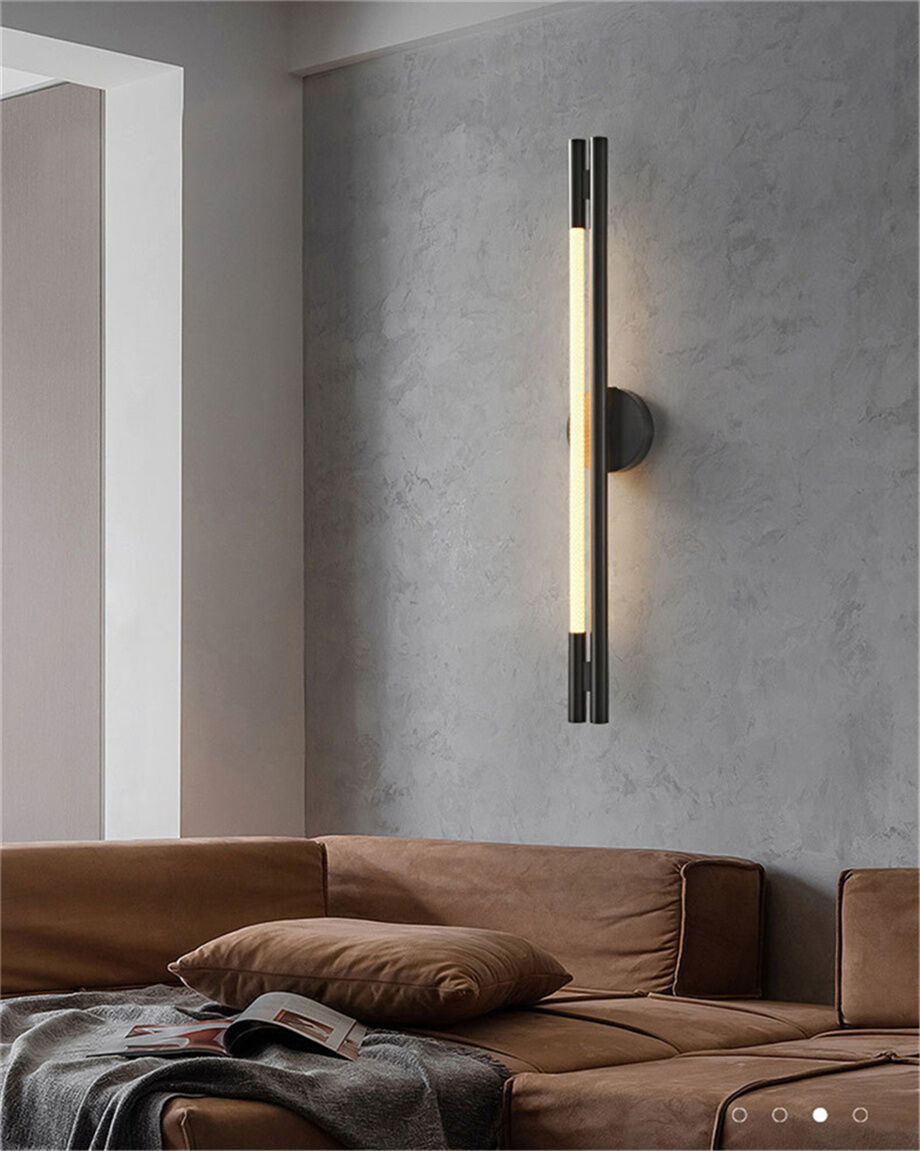 Modern creative Black stainless steel Nordic wall light simple