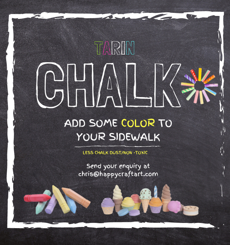 Non-Toxic Dustless Chalk with Eraser White Chalkboard Chalk