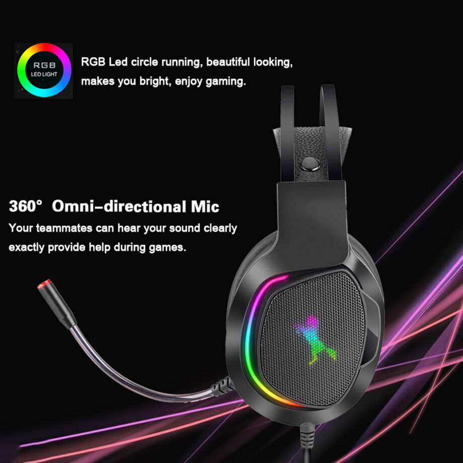 Buy Wholesale China M22 Wired Rgb Light Gaming Headset 7.1