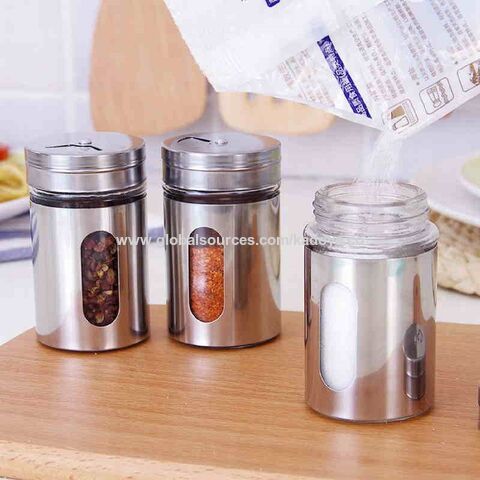 Buy Wholesale China Household Kitchen Seasoning Box Jar Transparent Salt  Pepper Spice Sprayer Storage Container & Spice Jars at USD 1.71