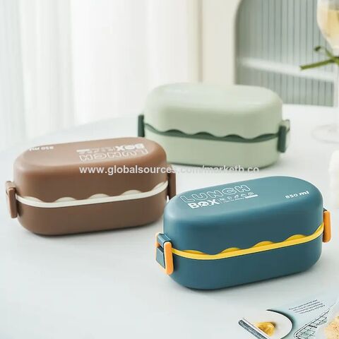 Hot Sale Lunch Box Double-Layer Bento Lunch Box Nordic Style Black Bento  Box with Tableware Adult Students with Lunch Box - China Lunch Box and  Double Bento Lunch Box price