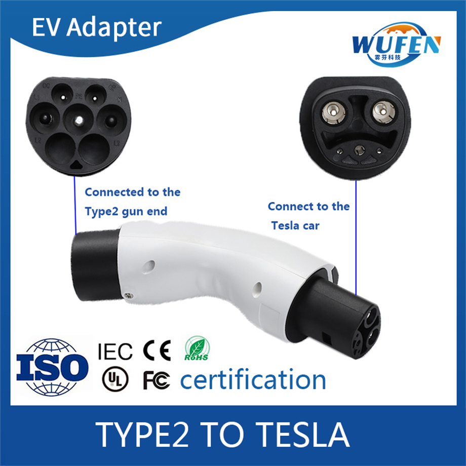 Type 2 Naar Tesla Adapter - Oplaadkabel EV Voor Tesla Superchargers En Openbare Laadstations