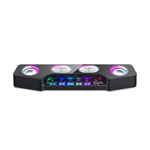 مكبر صوت بلوتوث محمول للألعاب من الشركة الأصلية مع ضوء RGB لأجهزة الحاسوب والهاتف والهواتف المحمول