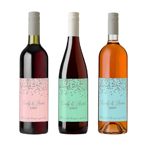 Impression étiquette adhésives bouteille vin - Autocollants en rouleau
