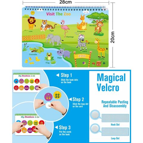 Libro Ocupado para Niños Pequeños, Kit de Libro de Actividades de Aprendizaje Preescolar, Juguetes Sensoriales para el Autismo, Juguetes de Aprendizaje Montessori, Libro de Trabajo Preescolar