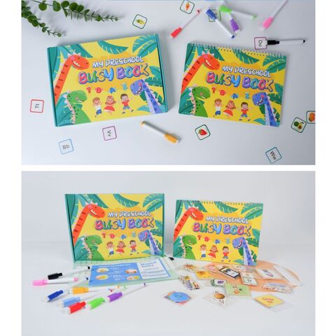 Libro Ocupado para Niños Pequeños, Kit de Libro de Actividades de Aprendizaje Preescolar, Juguetes Sensoriales para el Autismo, Juguetes de Aprendizaje Montessori, Libro de Trabajo Preescolar