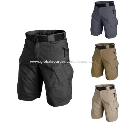 Short cargo en coton surdimensionné pour homme, bermuda long