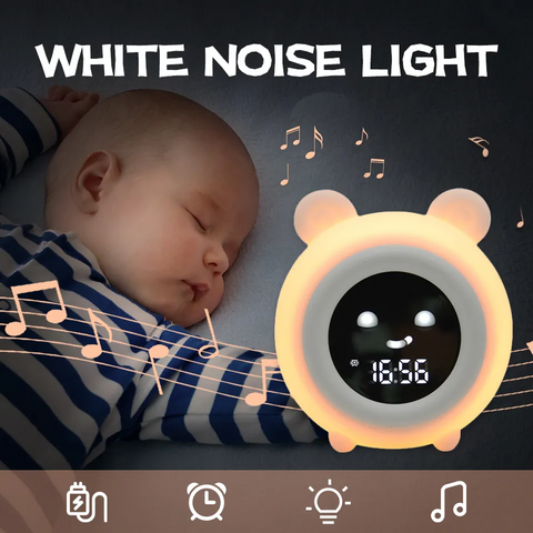 OK to Wake - Reloj despertador para niños, reloj despertador para niños con  luz nocturna y máquina de sonido, lindo reloj de entrenamiento del sueño