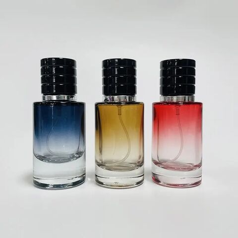 30 ml Luxus Parfüm Sprühflasche mit Deckel, Glasbehälter für Parfum Flüssigkeitsverpackung, Parfümflaschen Verpackung