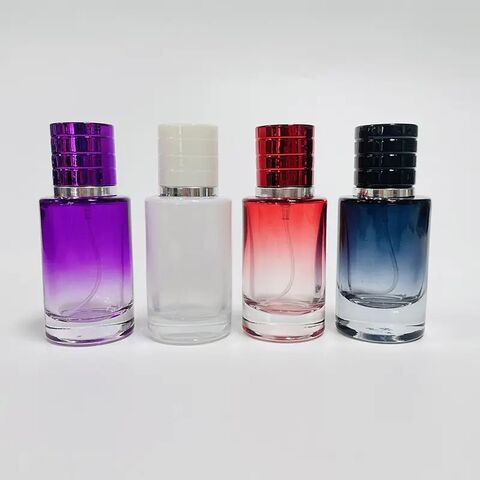 30 ml Luxus Parfüm Sprühflasche mit Deckel, Glasbehälter für Parfum Flüssigkeitsverpackung, Parfümflaschen Verpackung