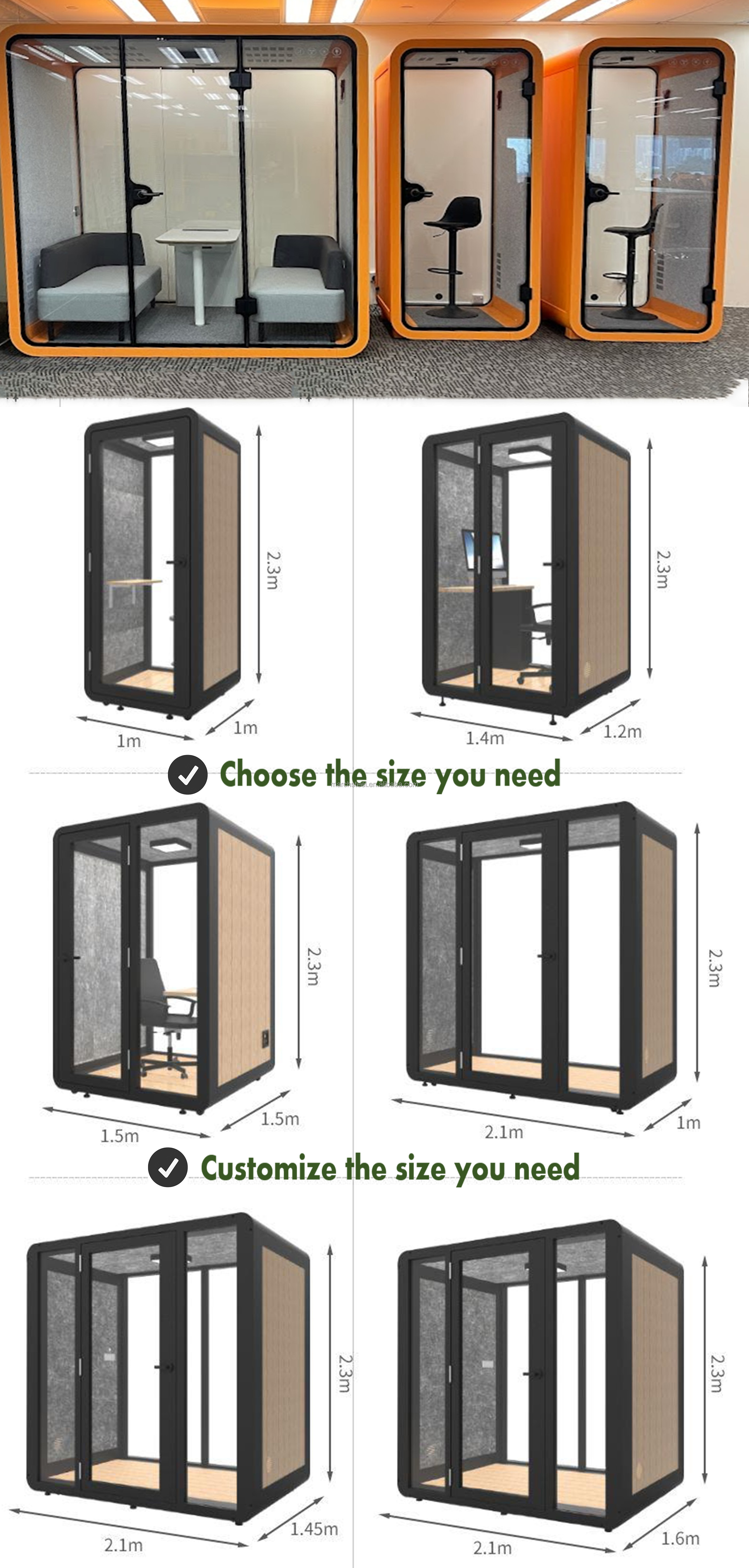 Buy Wholesale China Working Office Pod Apple Cabin Customized Modular ...