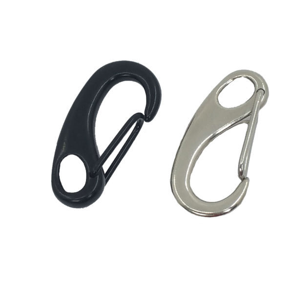 Black Stainless Steel Egg Shaped Spring Snap Hook - Expore China