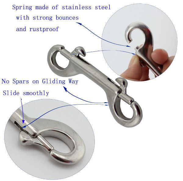 90mm High Quality Grade 304/316 Stainless Steel Double End Snap Hook, Eye  Snap Hook, Snap Hook, Double Eye Snap Hook - Buy China Wholesale Eye Snap  Hook $1.32