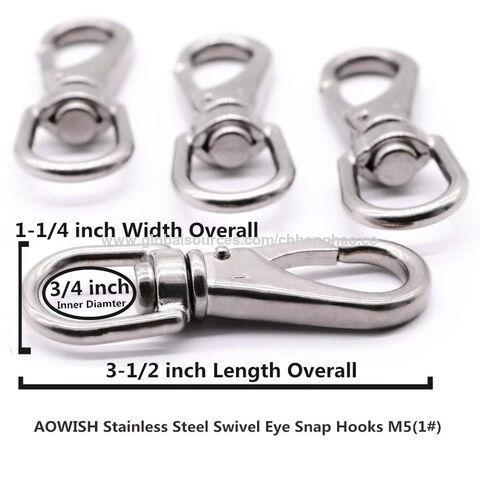 1 Swivel Eye Snap Hook Stainless Steel