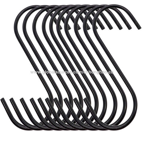Factory Direct High Quality China Wholesale Heavy Duty S Hooks Black Steel  S Hooks For Hanging Pots, Pans, Plant Bags Towels, Kitchen Hooks $5 from  Chongqing Honghao Technology Co.,Ltd