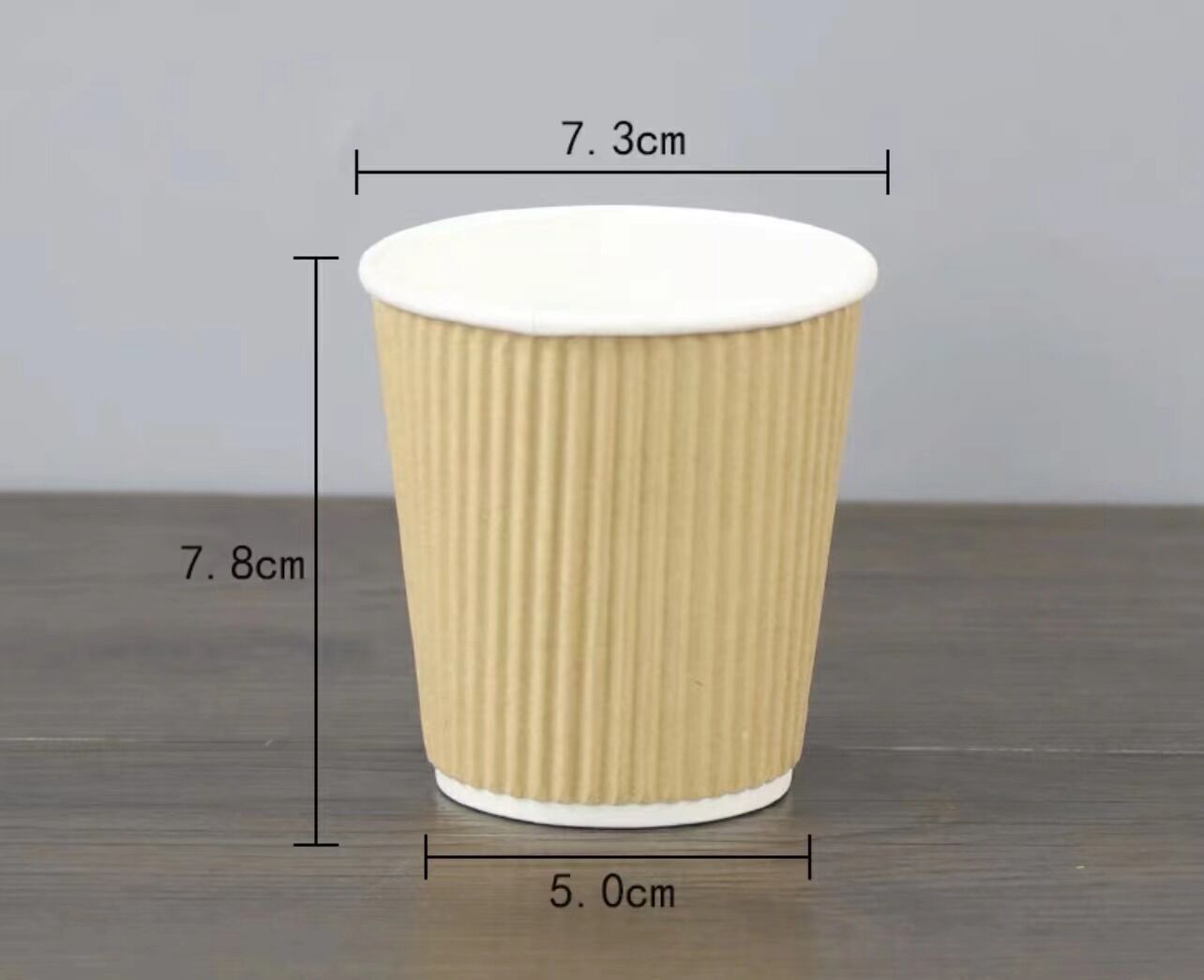 Disposable Paper Cup Ripple Wall Paper Coffee Cups With Plastic Lid ...