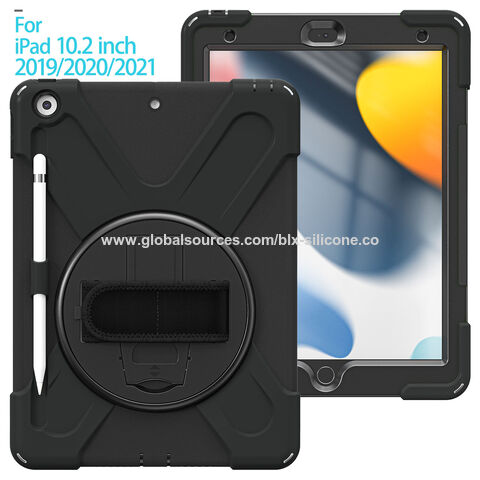 Rugged Rubber iPad Carrying Case with Strap and Handle