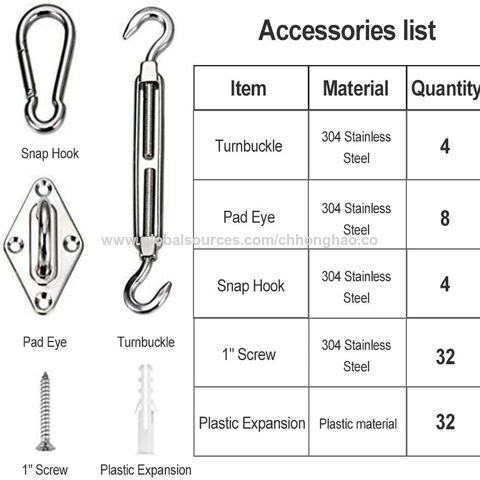 Spring Snap Hooks, Heavy Duty Rope Connector 304 Stainless Steel Spring Clips  Hook Link Buckle Clip for Hammock Swing Outdoor Travel - China Snap Hook,  Stainless Steel
