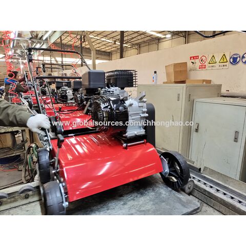 Scarificateur à gazon à essence 212cc pour jardin Râteau Défeutreur La machine à herbe à peigne