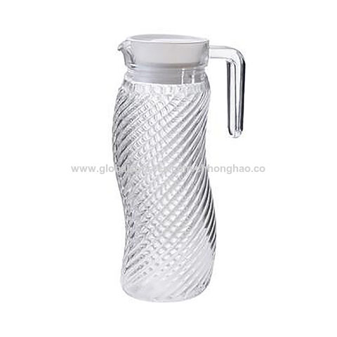 Clear Polypropylene Juice Pitcher Carafe Beverage Bottle Plastic Water Jug  - China Water Jug and Jug price