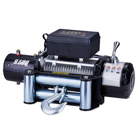 Compre Venta Caliente 12v/24v 9500 Lbs Eléctrico Sintético Winch Vehículos  Todoterreno y Cabrestante Eléctrico de China por 170 USD