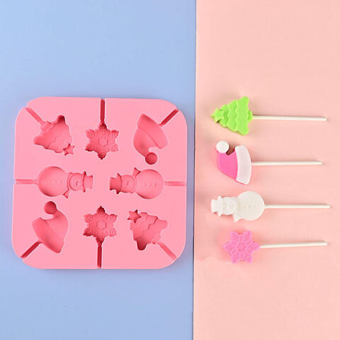 Cute Lollipop Molds Jelly and Candy Chocolate Cake Mold Variety Shapes Cake  Silicone Form For Baking Decorating Tool