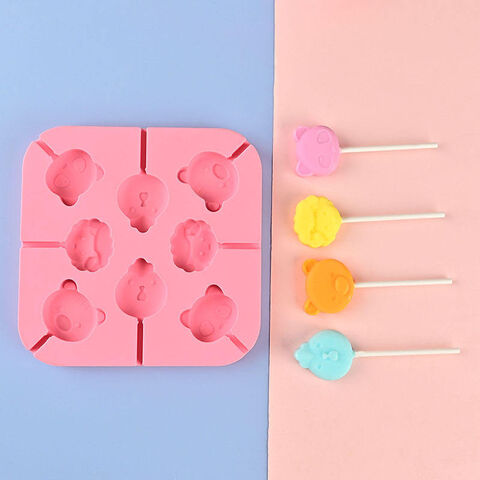 Cute Lollipop Molds Jelly and Candy Chocolate Cake Mold Variety Shapes Cake  Silicone Form For Baking Decorating Tool