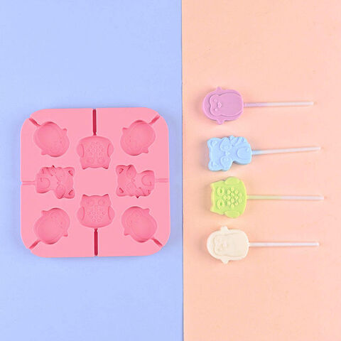 Cute Lollipop Molds Jelly and Candy Chocolate Cake Mold Variety Shapes Cake  Silicone Form For Baking Decorating Tool