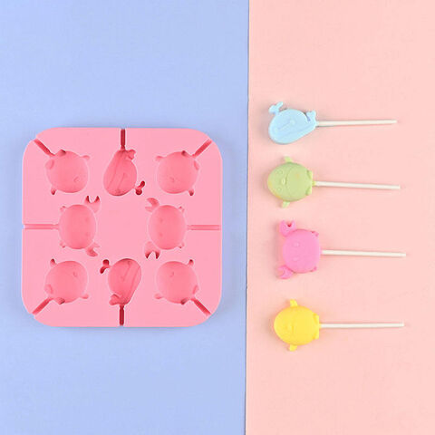Cute Lollipop Molds Jelly and Candy Chocolate Cake Mold Variety Shapes Cake  Silicone Form For Baking Decorating Tool