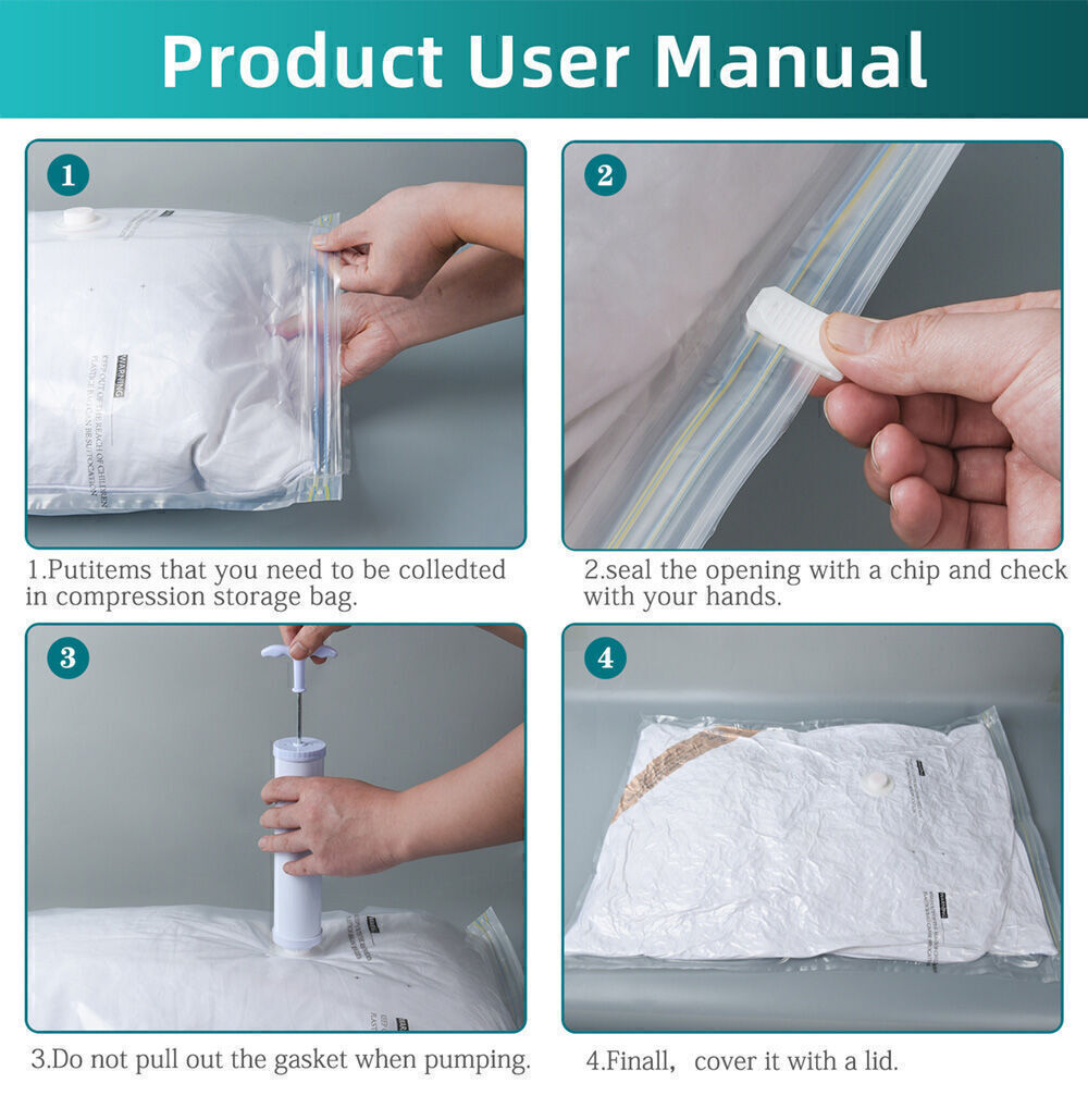 Manual vacuum compression bag Suction air pump compression pump storage bag  special suction cylinder vacuum bag hand pump