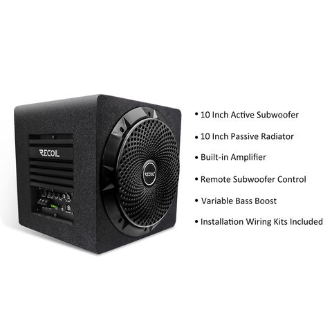 Subwoofer activo portátil de 600W y 8 pulgadas para coche