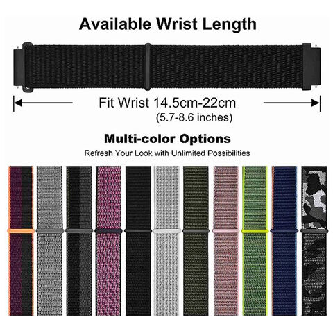 Adjustable Nylon Sport Watch Bands With Hook And Loop Fastener, Quick  Release Watch Straps For Men And Women, Band Width 18mm 20mm $2.21 -  Wholesale China Smart Watch Bands at Factory Prices