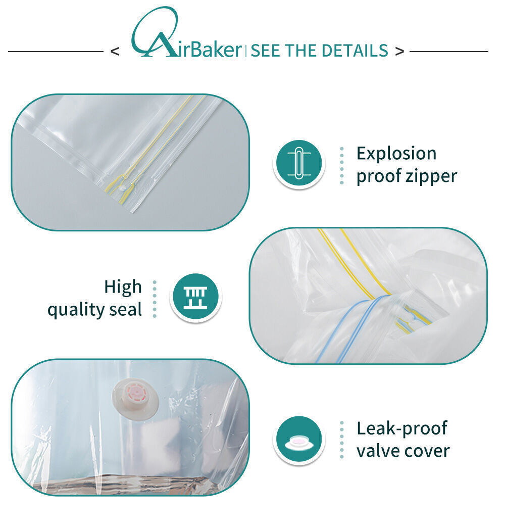 Travelling Space Saver Vacuum Storage Bag Reusable Clothes Compression