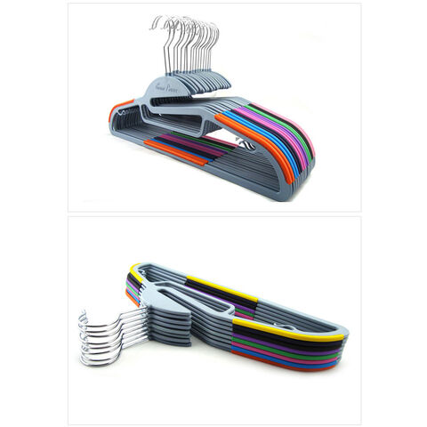 Multicolor Plastic Clothes Hangers for sale