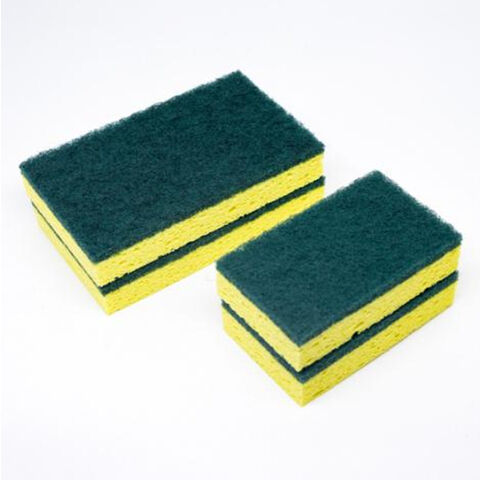 10pcs Multi-functional Square Cleaning Dish Sponge, Soft Dual-sided Sponge  For Washing Dishes And Scrubbing Pots