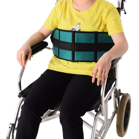 Patient Aid Padded Wheelchair Seat Belt - Adjustable Safety Straps Secure Elderly, Disabled, Immobile to Prevent Sliding During Transfer, Transport