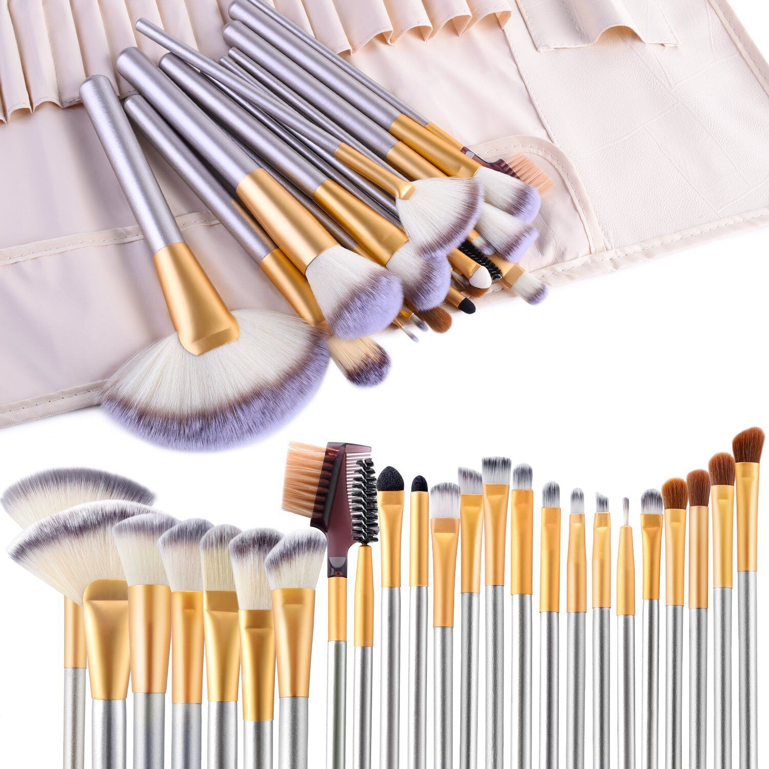 20sets 10 Pieces Marble Pattern Makeup Brush Set 5 Large and 5